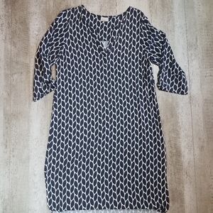 Earth Addict Black White Printed Dress Size 38